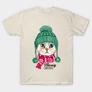 Meowy Christmas Jingle Cat T-Shirt